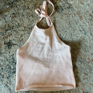 PacSun ribbed halter top